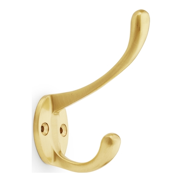 AW770SB • Satin Brass • Alexander & Wilks Victorian Hat & Coat Hook